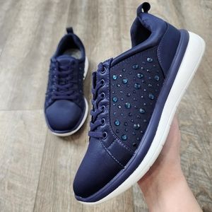 Clarks Cloudsteppers Ezera Ave, Jewel Navy Sneaker, Women's Size 7